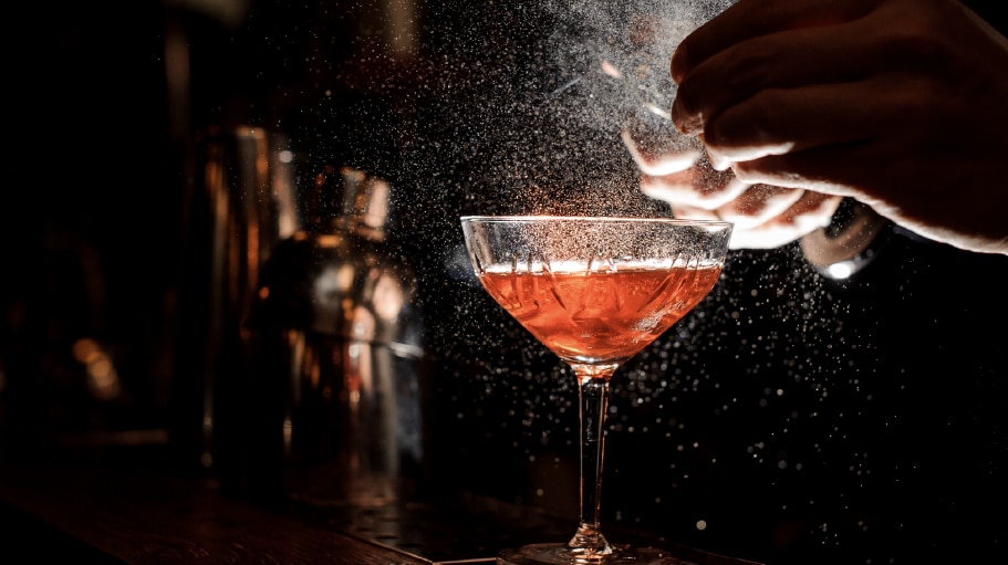 bartender making drink