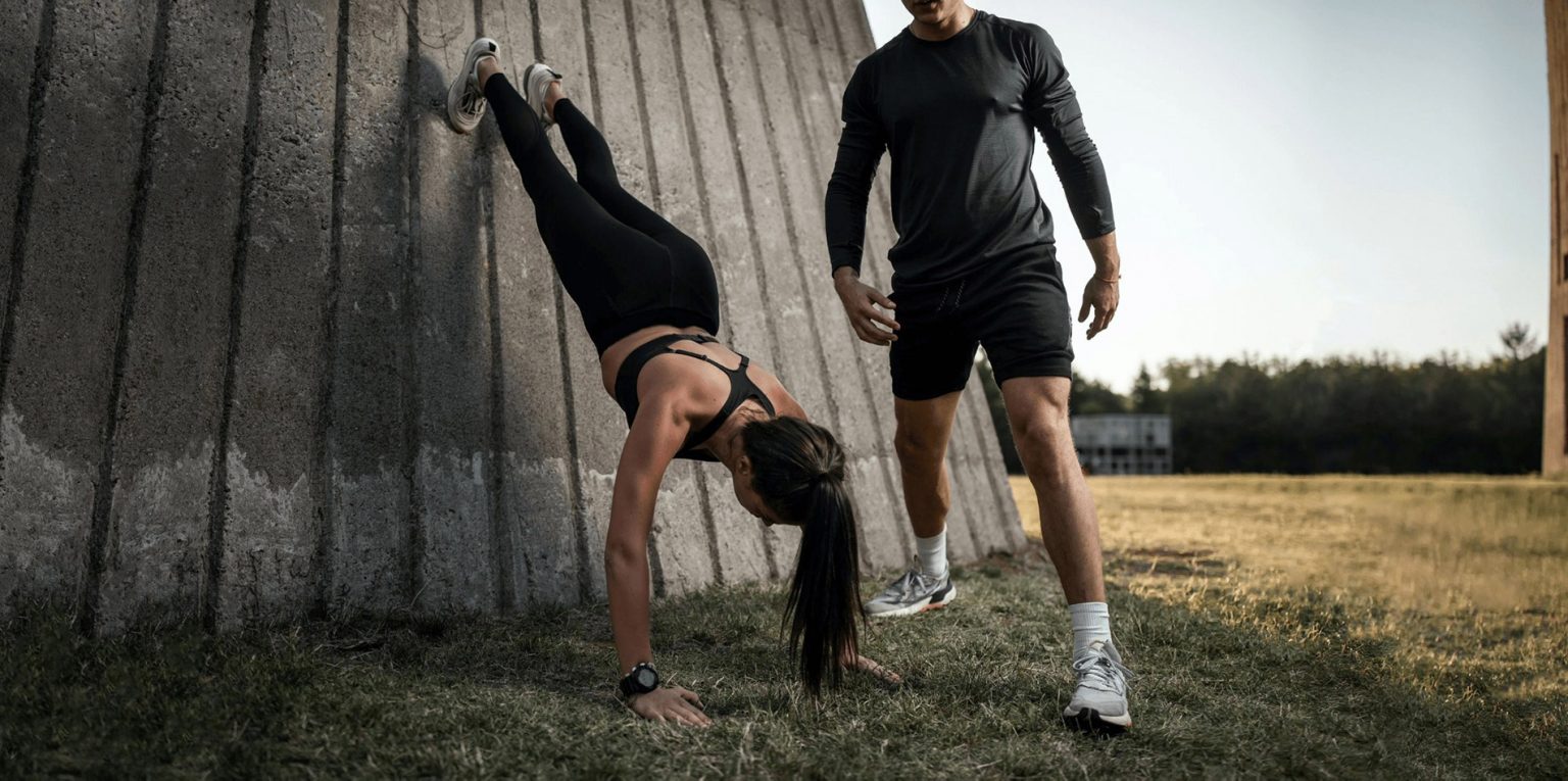 personal trainer leading a workout