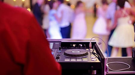 DJ Insurance at a Wedding