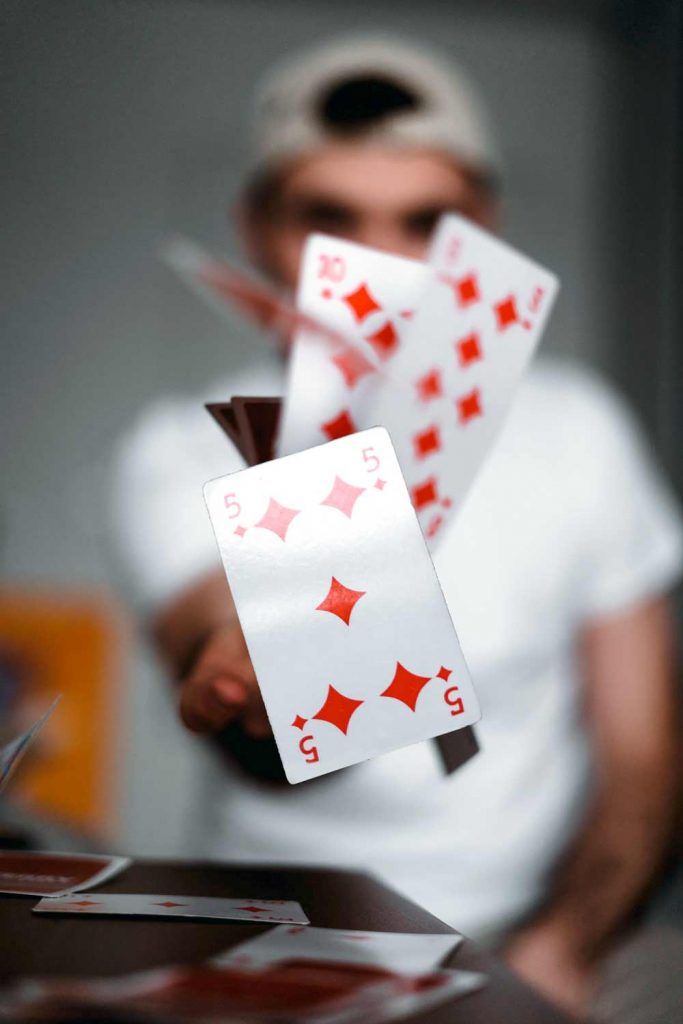 Magician performing magic trick